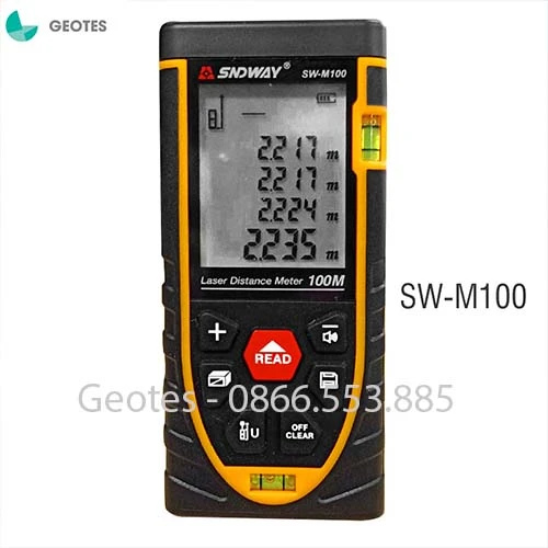 Máy đo khoảng cách laser SNDWAY SW-M100 đo xa 100m